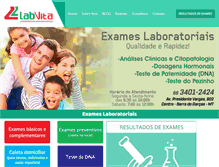 Tablet Screenshot of labvitabarra.com.br